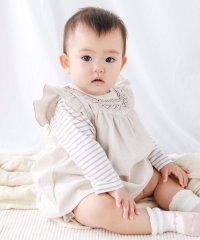 SLAP SLIP BABY/肩フリルコールテン刺しゅうワンピース+ブルマ2点セットベビー(70~80cm)/506684232
