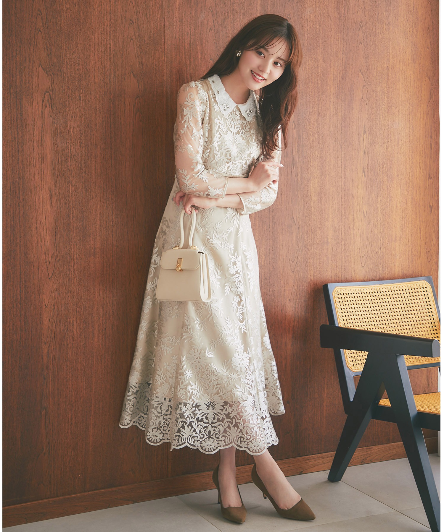 トッコクローゼット tocco closet 取り外し可能な立体フラワー襟 トッコクローゼット tocco closet 取り外し可能な立体フラワー襟