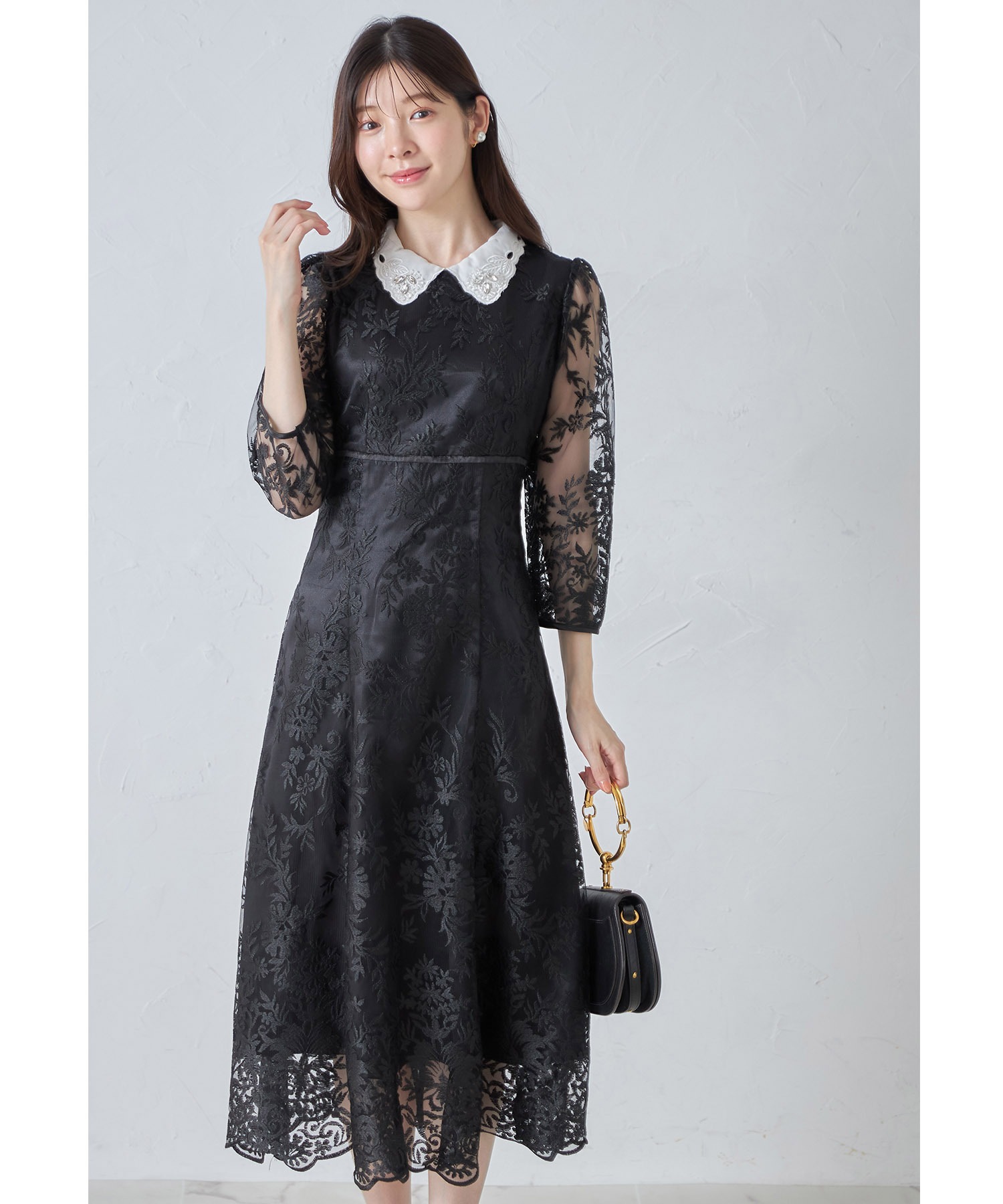 トッコクローゼット tocco closet 取り外し可能な立体フラワー襟 トッコクローゼット tocco closet 取り外し可能な立体フラワー襟