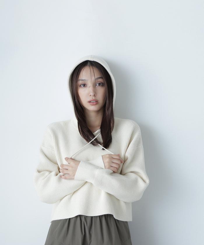 セール】フーディーニットプルオーバー 24AW(506791844