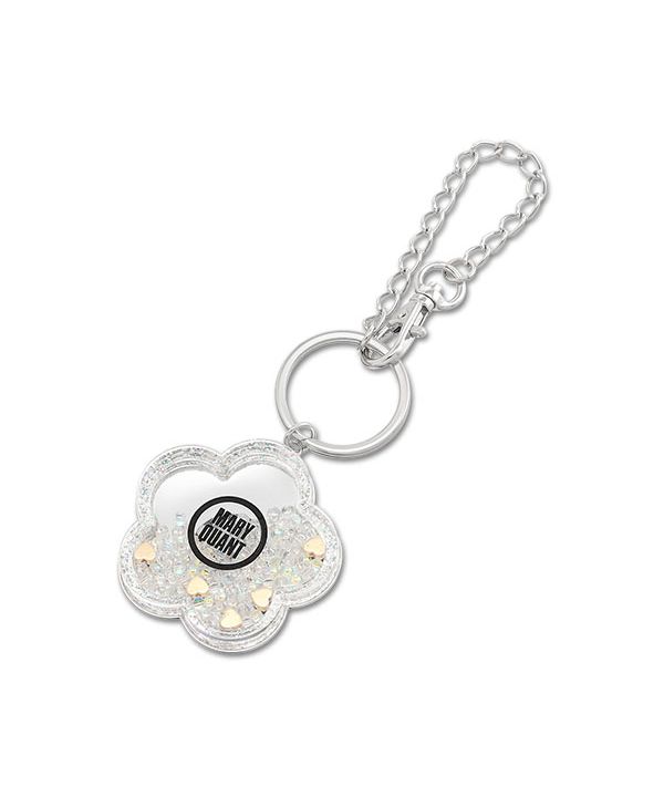 マリークワント MARY QUANT ビーズインデイジー バッグチャーム