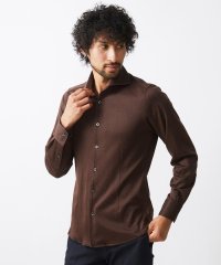 MICHEL KLEIN HOMME/《日本製》ヘリンボン柄長袖シャツ/506799216