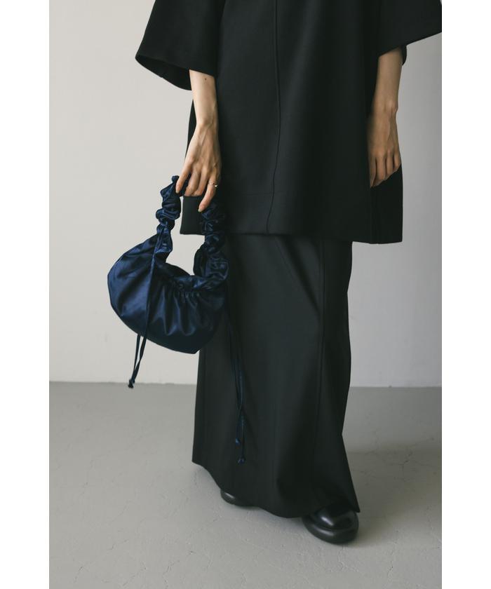 セール 30%OFF】サテンギャザーハンドルバッグ(506799296