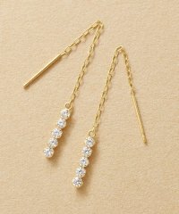 TAKE-UP/テイクアップ TAKE－UP K10 ラウンド5石 チェリーズピアス(YG)/506653831