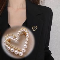 shoppinggo/ショッピングゴー shoppinggo ブローチ ハート スカーフリング キラキラ スカーフ留め Tシャツ結び留め スカーフ 簡単アレンジ 胸元華やかに おしゃ/506813887