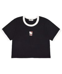 Sanrio characters/サンリオ Sanrio ハローキティ Tシャツ ちびT サンリオ キャラクターズ 刺繍 レディース ショート丈 半袖/506786308