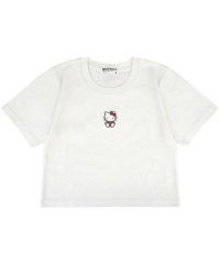 Sanrio characters/サンリオ Sanrio ハローキティ Tシャツ ちびT サンリオ キャラクターズ 刺繍 レディース ショート丈 半袖/506786308