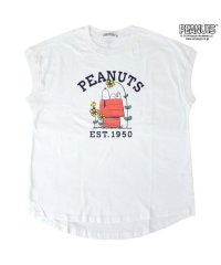  PEANUTS/ピーナッツ PEANUTS スヌーピー Tシャツ ノースリーブ トップス プリント ウッドストック 夏 SNOOPY PEANUTS/506786336