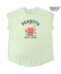  PEANUTS/ピーナッツ PEANUTS スヌーピー Tシャツ ノースリーブ トップス プリント ウッドストック 夏 SNOOPY PEANUTS/506786336