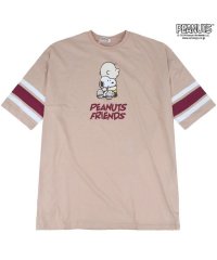  PEANUTS/ピーナッツ PEANUTS スヌーピー チャーリー ハグ キングビッグ Tシャツ 半袖 オーバーサイズ SNOOPY PEANUTS/506786756