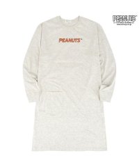  PEANUTS/スヌーピー スーパービッグ Tシャツ ワンピース ビッグ 長袖 SNOOPY PEANUTS/506786760