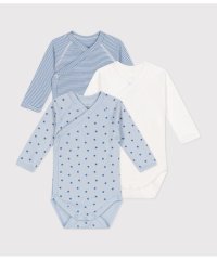 PETIT BATEAU/長袖合わせボディ３枚組/506818042