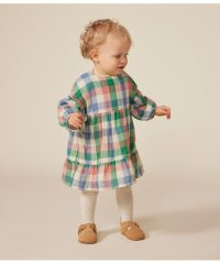 PETIT BATEAU/ダブルガーゼ長袖ワンピース/506818051