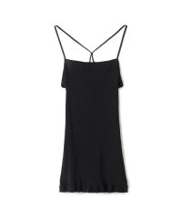 GALERIE VIE/コットンシルクリブ バッククロスキャミソール/506820123