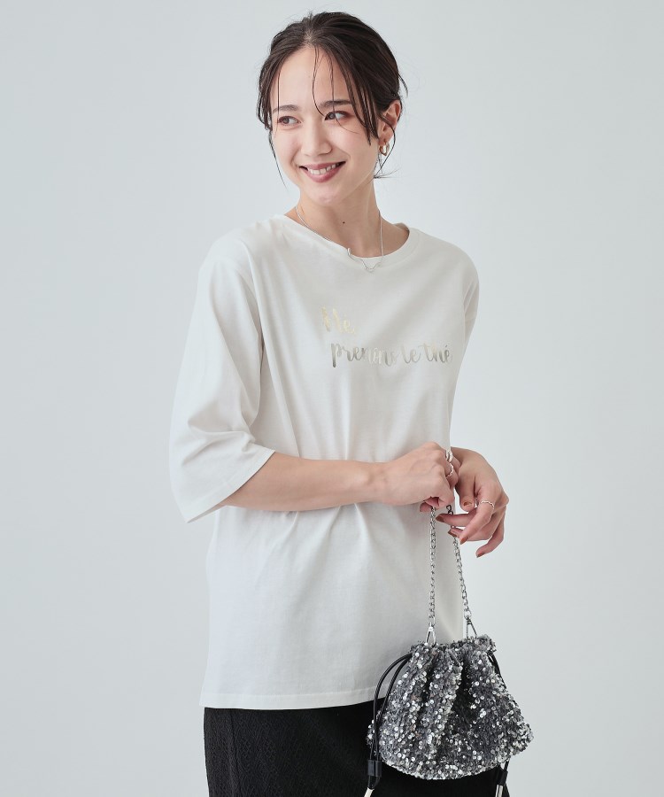 セール44%OFF】【UV】二の腕カバーにも USAコットンロゴTシャツ