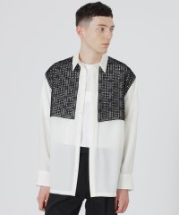 LOVELESS　MENS/スクエアレースコンビシャツ/506717064