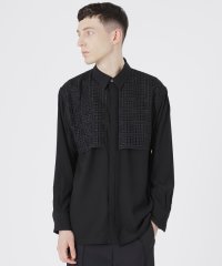 LOVELESS　MENS/スクエアレースコンビシャツ/506717064