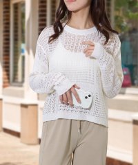 Lace Ladies/レースレディース Lace Ladies 【2点セット】コンパクト 透かし編み ニット ラッシュガード/506770339