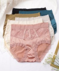 Lace Ladies/レースレディース Lace Ladies 【6枚セット】ハイウエストレースドッキングサテンショーツ【返品不可商品】/506770365