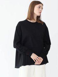 Aga/アーガ Aga ロングスリーブ異素材ドッキングプルオーバー/506823445