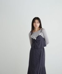 NATURAL BEAUTY BASIC/ストライプレースキャミ＆スカート/506823497