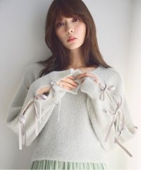 JILL by JILL STUART/フィルムラメスリーブリボンニット/506823506