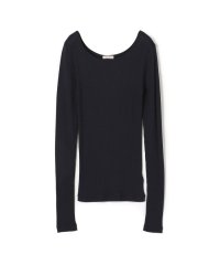 DES PRES/シルクコットンリブ ラウンドネックプルオーバー/506827080