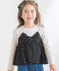 BeBe/【お揃い】ドットビスチェレイヤード長袖Tシャツ(90~160cm)/506691111