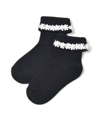 BeBe/折り返しフラワーレースソックス(11~24cm)/506691116