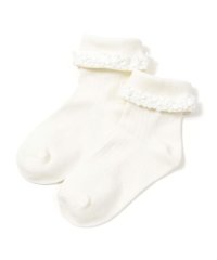BeBe/折り返しフラワーレースソックス(11~24cm)/506691116