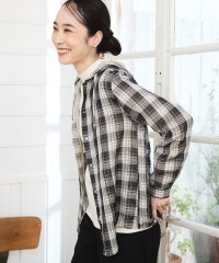 DECOY Since1981/デコイ DECOY Wガーゼチェックシャツ羽織り/506830166