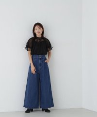 NATURAL BEAUTY BASIC/ハイウエストタックデニムパンツ/506830682