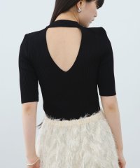  ＣＯＤＥ　Ａ/back cutting knit pullover/506831744