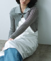  ＣＯＤＥ　Ａ/lame knit cardigan/506831751