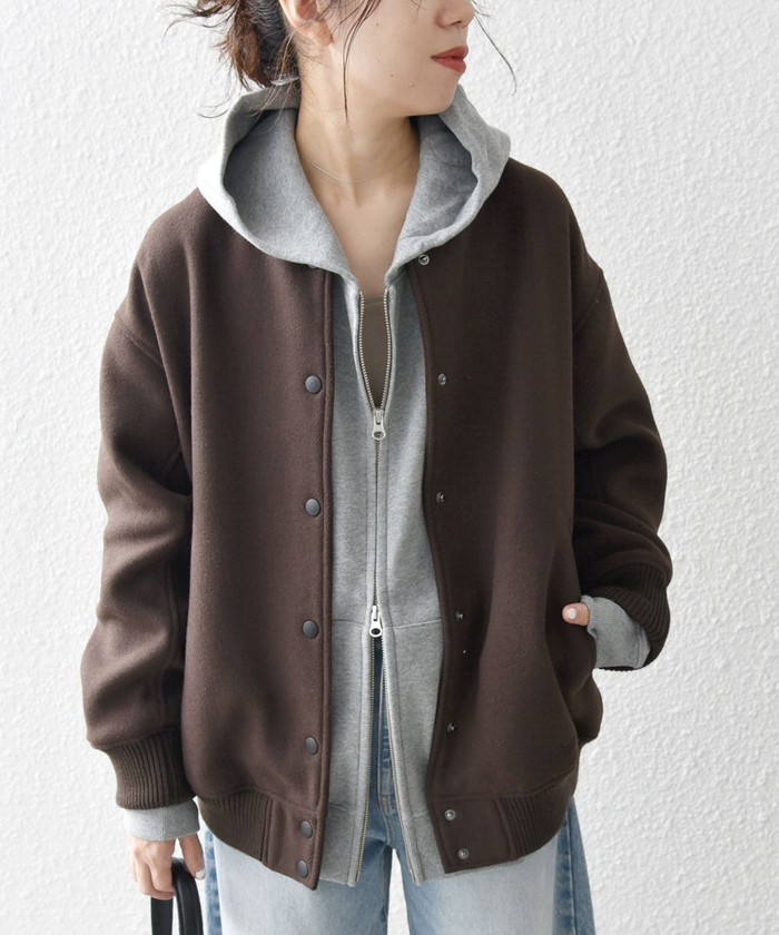 WEB限定】SHIPS any: バーシティ ジャケット 24FW(504852224