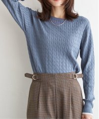 IKKA LOUNGE/ミニケーブルニットプルオーバー/506054235