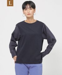 エヴェックス バイ クリツィア　Lサイズ/【L】【接触冷感】【ウォッシャブル】モクロディシャツコンビプルオーバーカットソー/506764491
