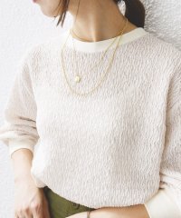 SHIPS WOMEN/《一部追加予約》〈手洗い可能〉ランダムブルーゼ ロングスリーブ プルオーバー/506833652