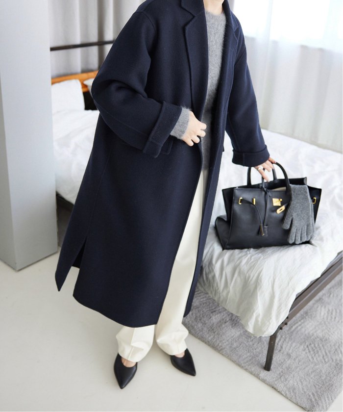 souple woolダブルフェイスチェスターコート(506834375 souple woolダブルフェイスチェスターコート(506834375