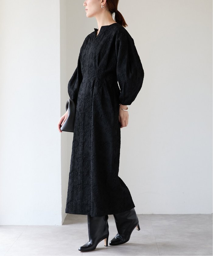 VERMEIL par iena ジャガードウエストシェイプワンピース　38 ジャガードウエストシェイプワンピース（ワンピース）｜VERMEIL