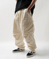 1111clothing/ワンフォークロージング 1111clothing ワイドカーゴパンツ メンズ カーゴパンツ レディース ワイドパンツ ◆ナチュラル ストレッチ カーゴパンツ◆ /506835001