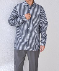 SHIPS any MEN/SHIPS any: ストライプ / ソリッド リラックス レギュラーカラー シャツ 24FW/506835036