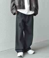 SHIPS any MEN/SHIPS any: ウール混 ハイライズ セミフレア ワイドパンツ (セットアップ対応)◇/506835040