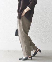 SHIPS any WOMEN/SHIPS any:〈洗濯機可能〉ウールライク カーブ タック パンツ/506835051
