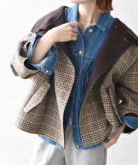 SHIPS any WOMEN/【WEB限定】SHIPS any: リバー スタンドカラー ポンチョ ショート コート 24FW/506835054