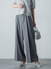 LAUTREAMONT/ロートレアモン LAUTREAMONT タックワイドストライプパンツ≪洗濯機で洗える≫/506723161