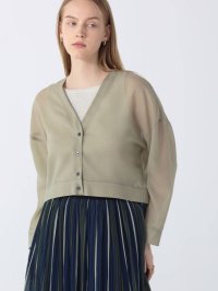 Aga/アーガ Aga シアートリコットシャツカーディガン/506835663