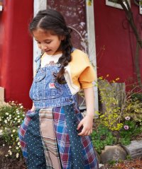 ゴートゥーハリウッド/ゴートゥーハリウッド GO TO HOLLYWOOD Checked Switching Pleats Jumper Skirt/506391769