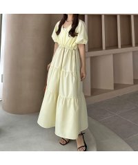 callautia/カラウティア callautia callautia Vネックドロストワンピース/506520929