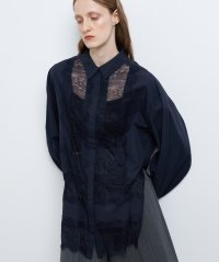 LANVIN en Bleu/レースパターンシャツブラウス/506741878